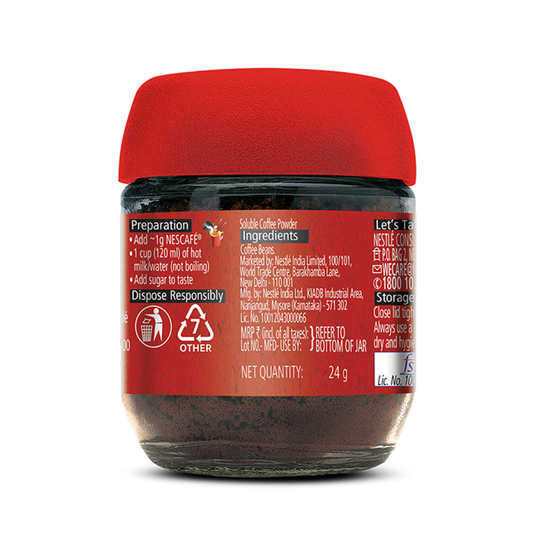 Nescafe Classic - 100% Pure Instant Coffee Powder - 24 g