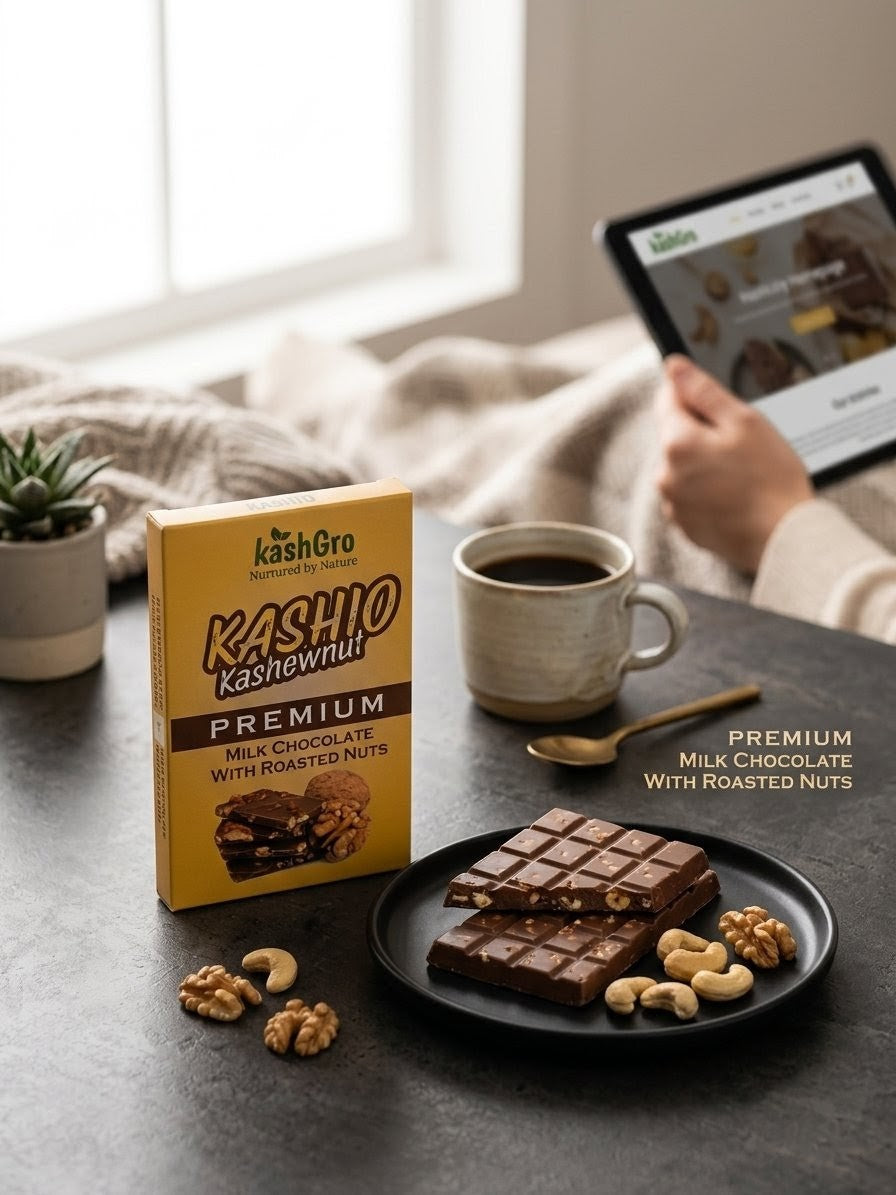 Kashio Kashewnut Premium Milk Chocolate With Nuts