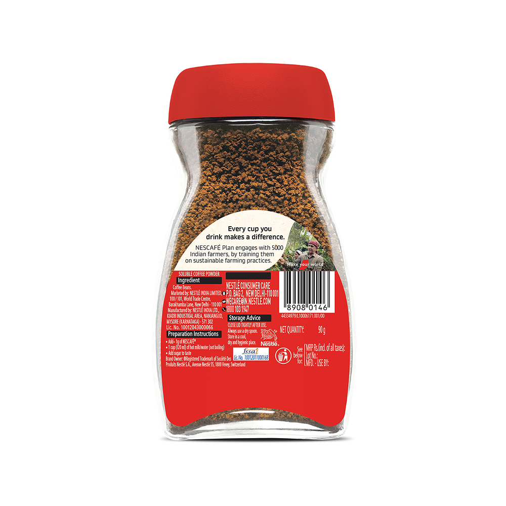 Nescafe Classic - 100% Pure Instant Coffee Powder 90g