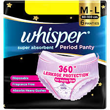 Whisper Super Absorbent Period Panty ML