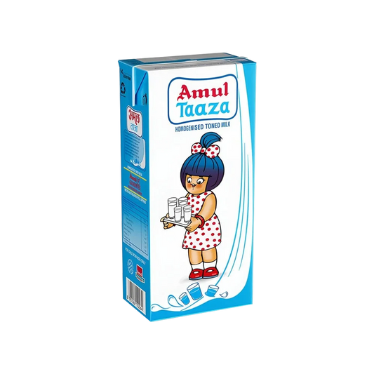 Amul Taaza Homogenised Toned Milk 1l