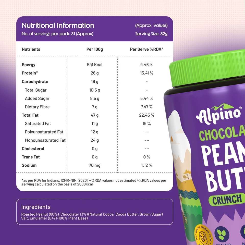 Alpino Chocolate Peanut Butter 400g