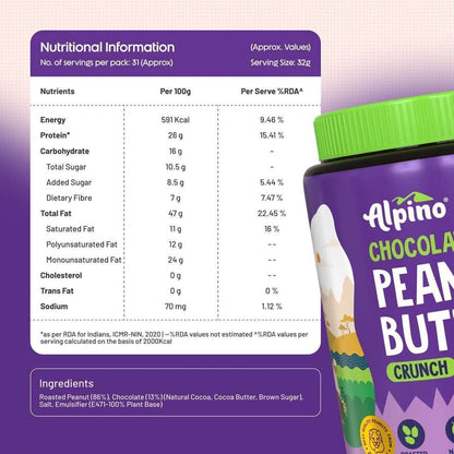 Alpino Chocolate Peanut Butter 400g