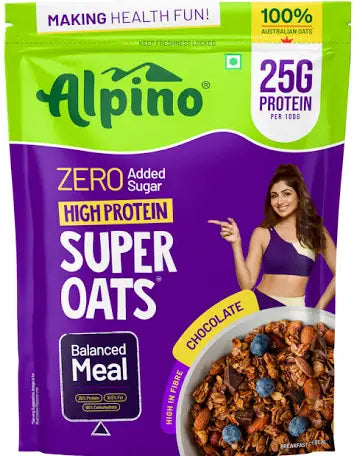 Alpino Zero Added Sugar High Protein Super Oats 400g