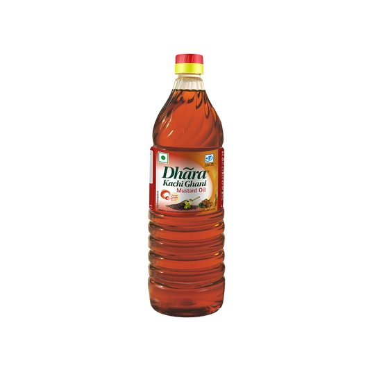 Dhara Kachi Ghani Mustard Oil (0% Trans Fat) 1 ltr