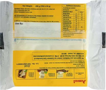 Amul Cheese Slices, 200 gm