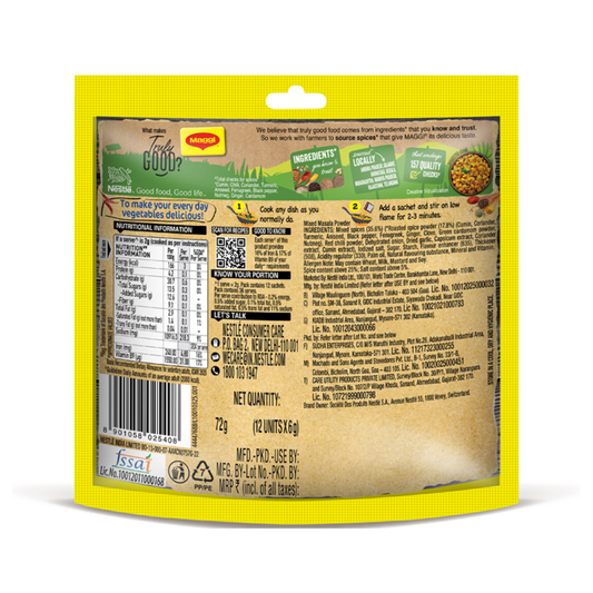 Maggi Masala-ae-Magic Sabzi Masala 72g