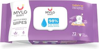 Mylo gentle baby wipes (72 wipes)